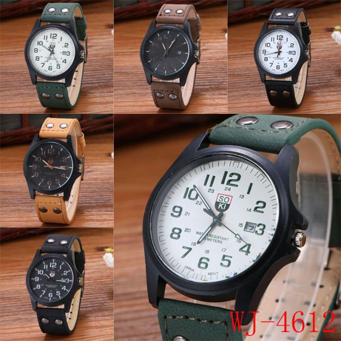 Orologi di alta qualità di modo del cususl dei handwatches degli uomini del fronte della fabbrica dell'orologio di Wal-gioia di WJ-3751Popular Cina grandi